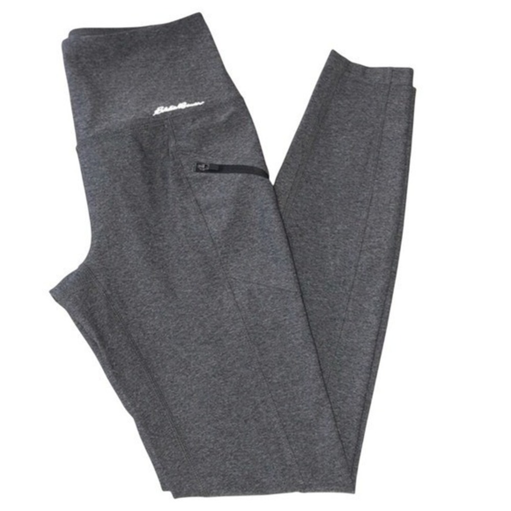 Eddie Bauer Trail Tight High Rise Zipper Pocket Heathered Grey Women XS